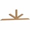Ekena Millwork Saratoga Timber Gable Bracket, Western Red Cedar, 108"W x 27"H x 3 1/2"D x 3 1/2"F, 6/12 Pitch GBW108X27X0404SAR00SWR - alternate 4